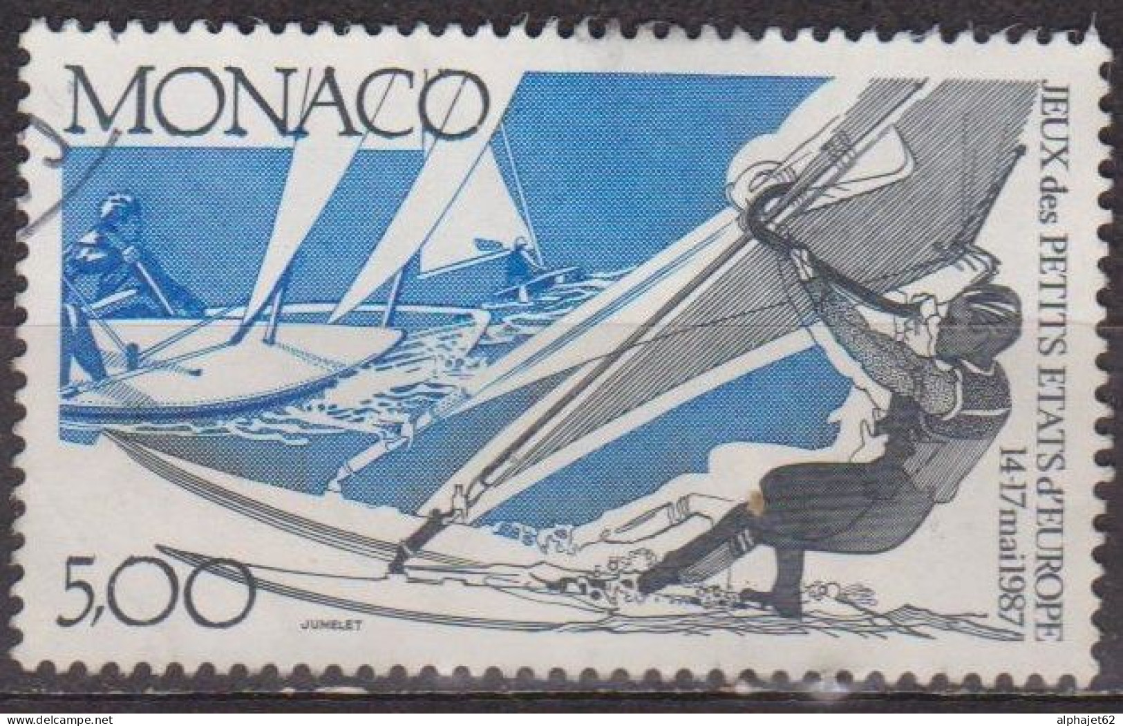 Sport Olympique - MONACO - Planche à Voile - N° 1580 - 1987 - Used Stamps