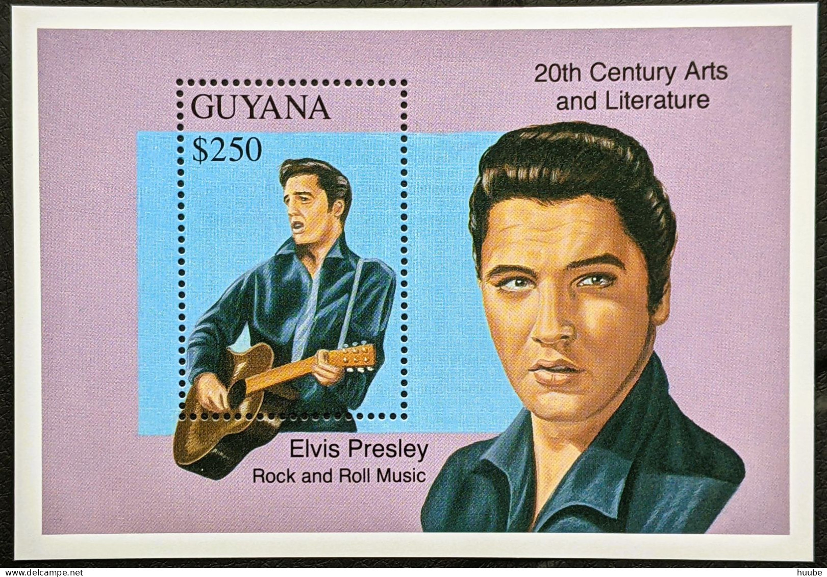 Guyana, 1993, Mi 4170, Famous People Of The Twentieth Century-Arts And Literature, Elvis Presley, Block 280, MNH - Elvis Presley