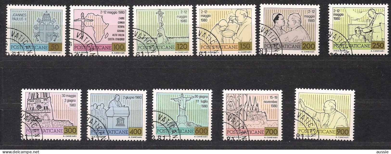 Vatikaan Vatican 1981 Yvertnr. 715-725 (o) Oblitéré  Cote 9 € - Gebruikt