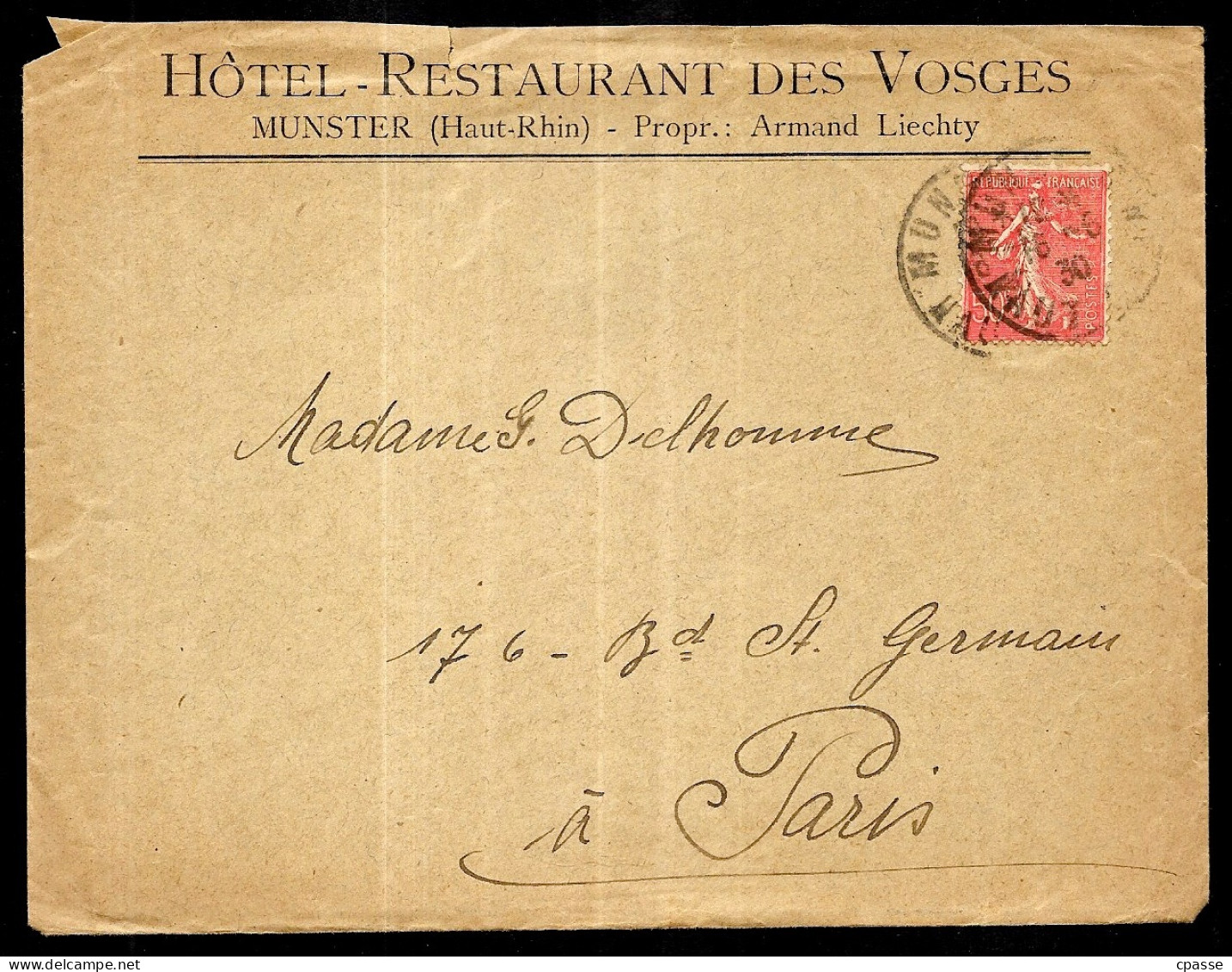 Lettre à En-tête Commerciale + Courrier Autographe, 68 MUNSTER, HÔTEL-RESTAURANT Des VOSGES, Armand LIECHTY Propriétaire - Sports & Tourisme