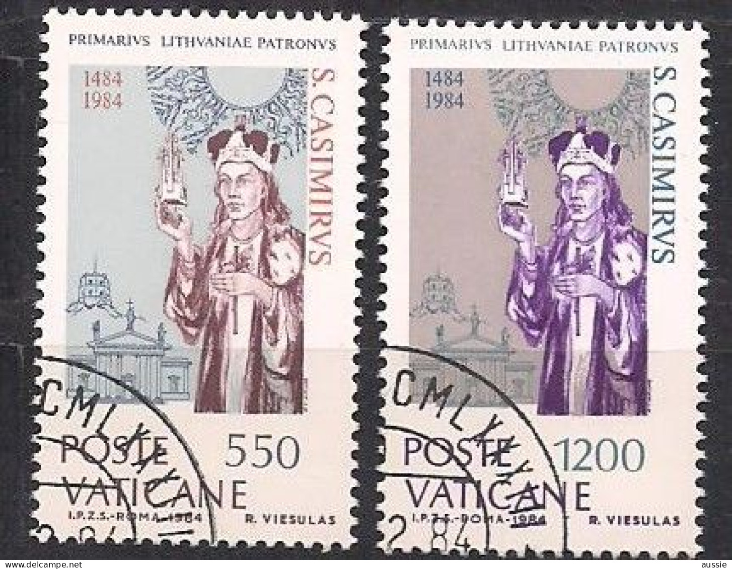 Vatikaan Vatican 1984 Yvertnr. 749-750 (o) Oblitéré  Cote 4,25 € - Oblitérés