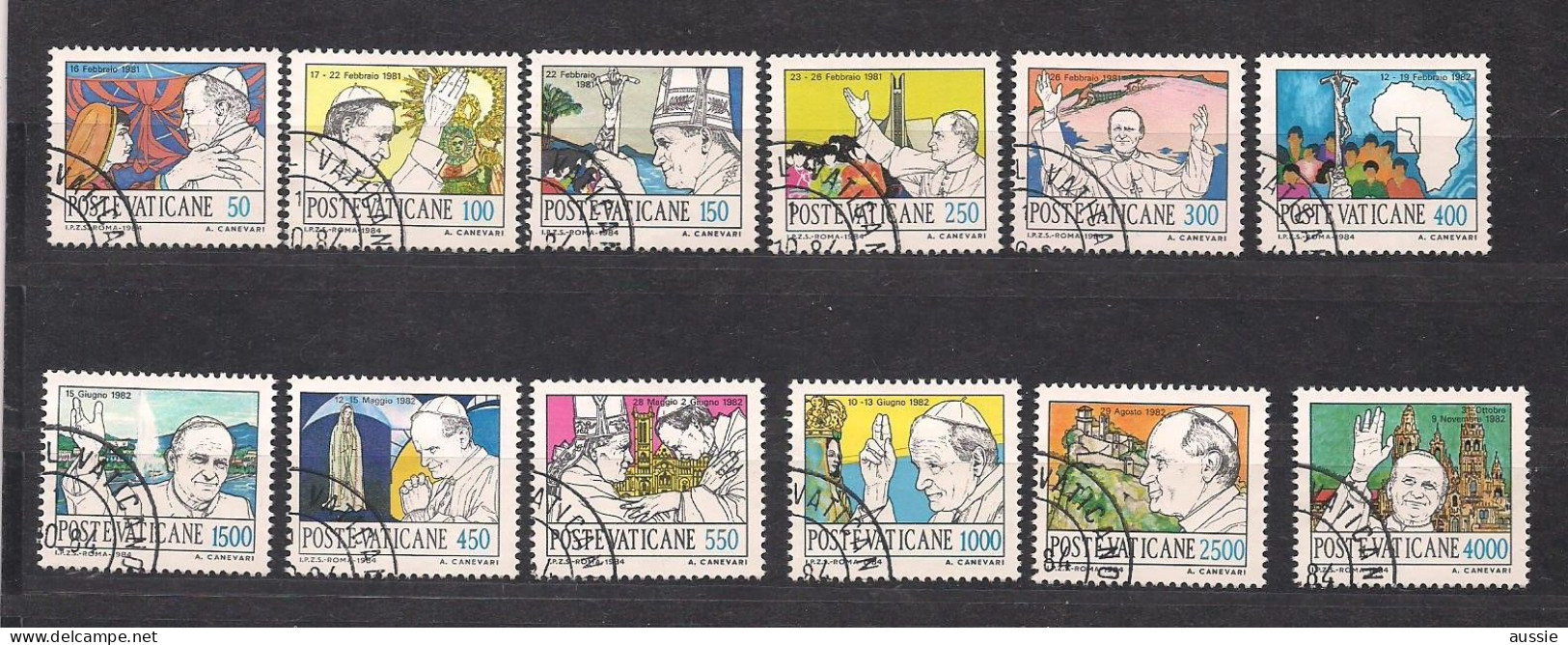 Vatikaan Vatican 1984 Yvertnr. 755-766 (o) Oblitéré  Cote 30 € - Usados