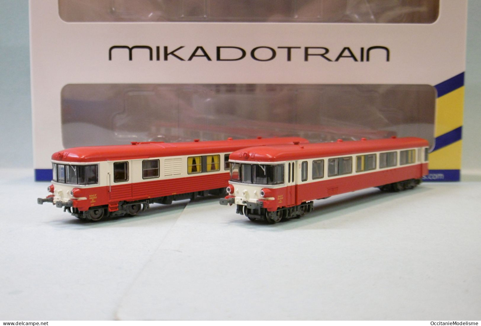 Mikadotrain / REE - Autorail EAD D'origine X 4502 + XR 8545 Toit Rouge Marseille SNCF ép. III Réf. NW-169 Neuf N 1/160 - Loks