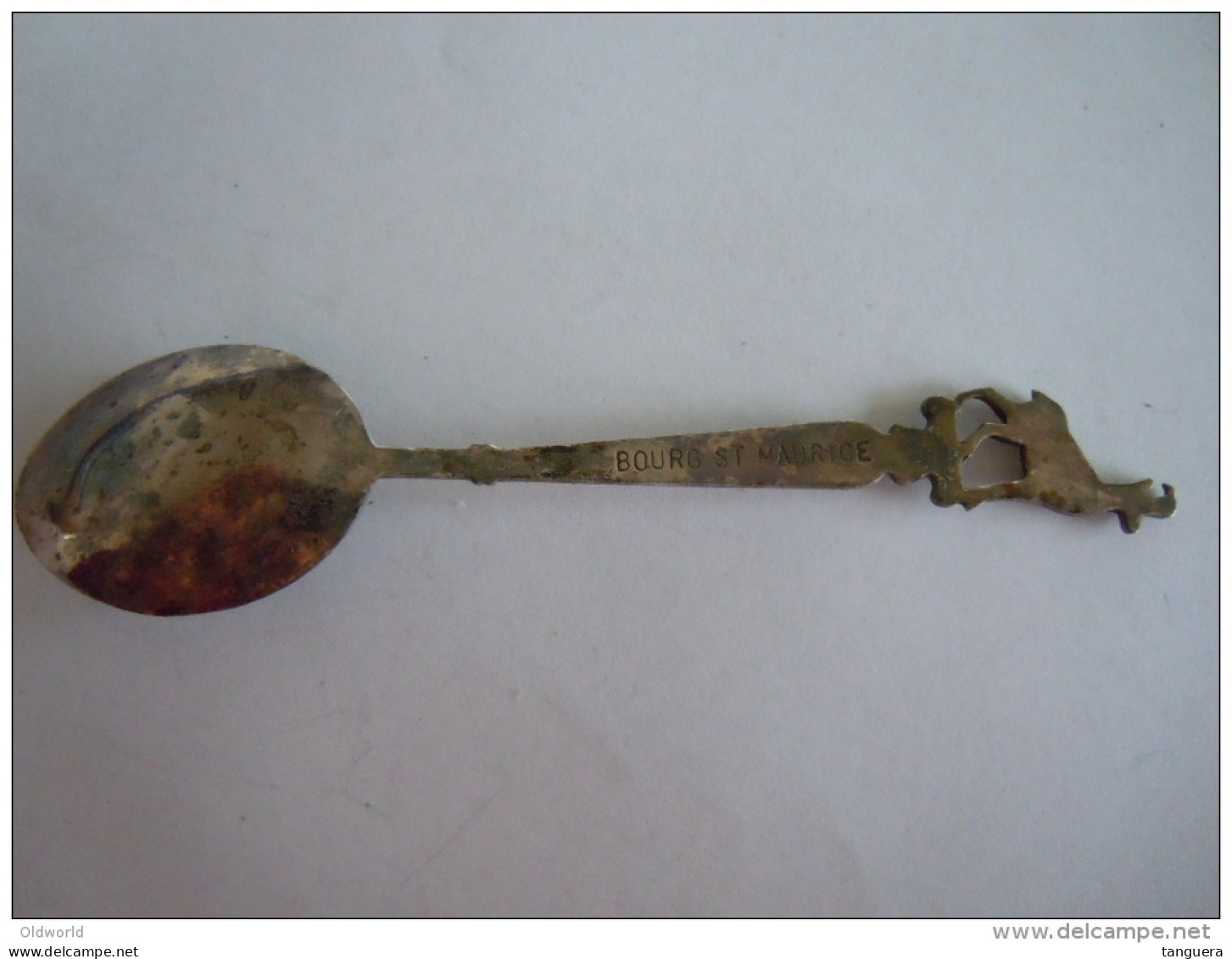 BOURG ST MAURICE Vintage Souvenir Lepel Petite Cuilllère Little Spoon  (ref 33) - Löffel