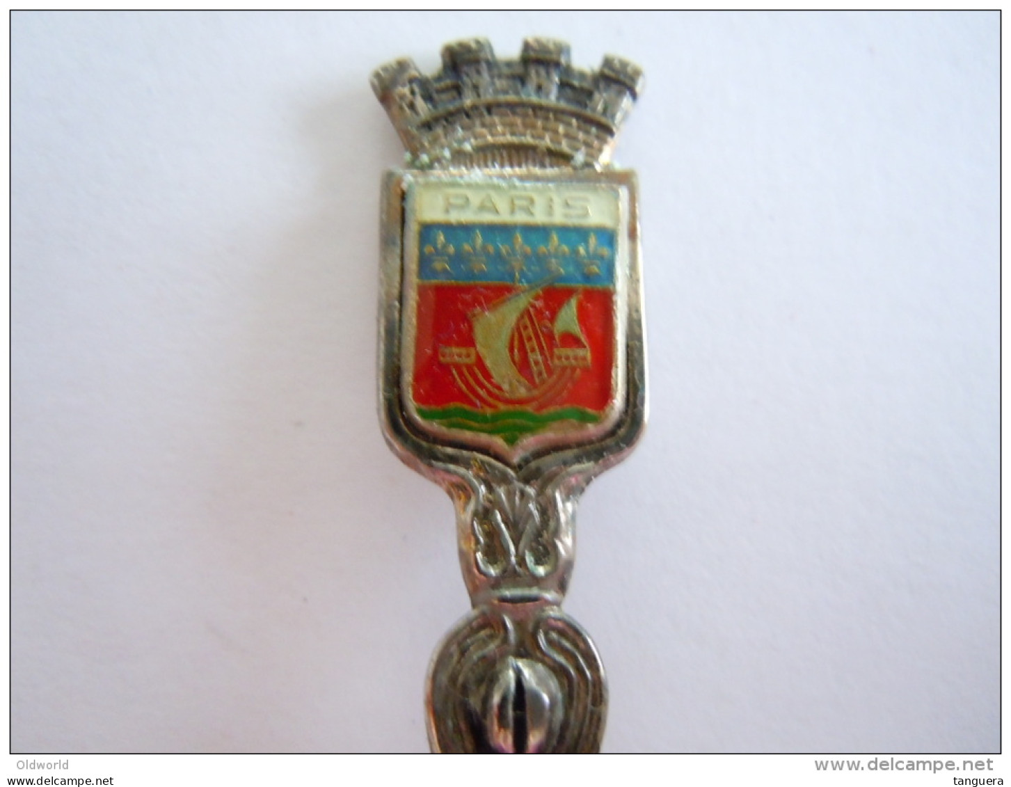 PARIS Vintage Souvenir Armoiries Lepel Petite Cuillère Little Spoon Argenté Plated (ref 7) - Cuillers