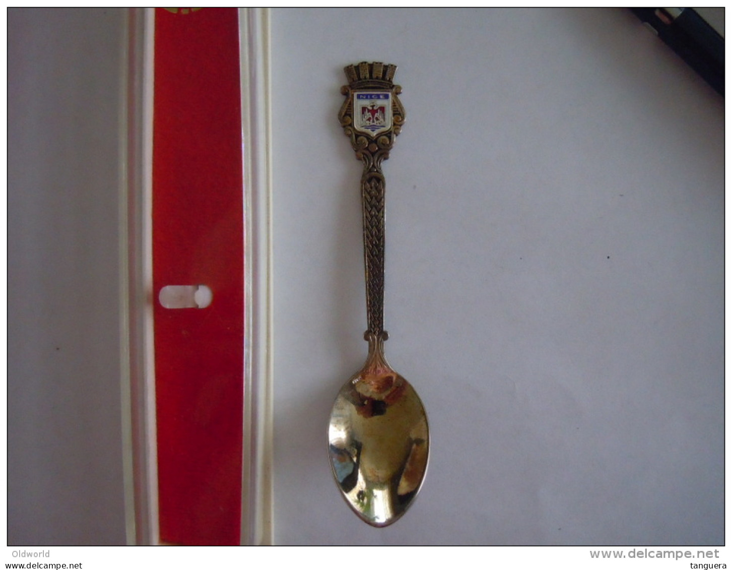 NICE Armoiries Vintage Souvenir  Lepel Petite Cuillère Little Spoon Augis (ref 17) - Cucharas