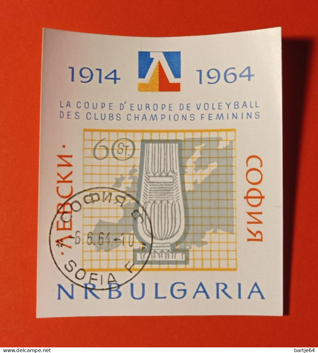 1964 Bulgaria - Blok Gestempeld - Volley-Ball