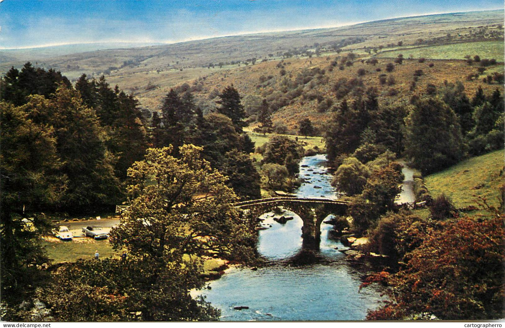 England Dartmoor Hexworthy Huccaby Bridge Panoramic View - Dartmoor