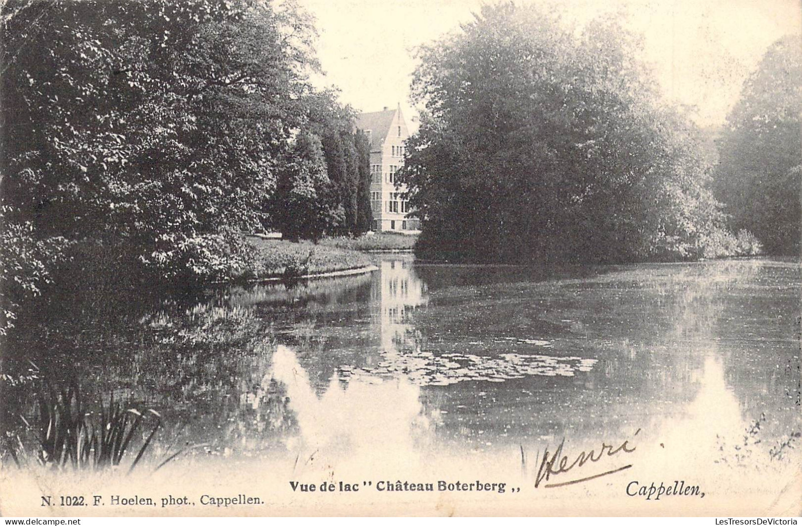 BELGIQUE - Cappellen - Vue De Lac " Château Boterberg " - Carte Postale Ancienne - Kapellen