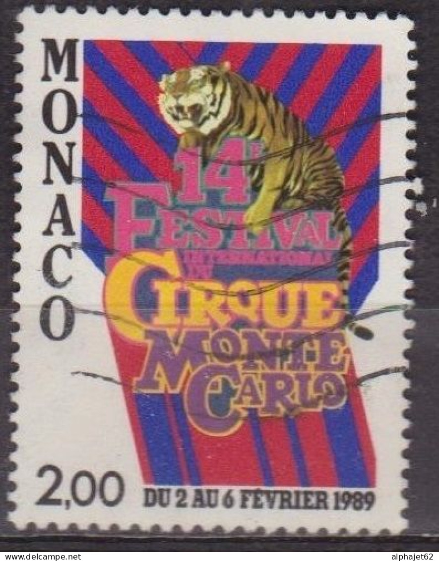 Le Cirque - MONACO - Tigre - N° 1659 - 1988 - Oblitérés