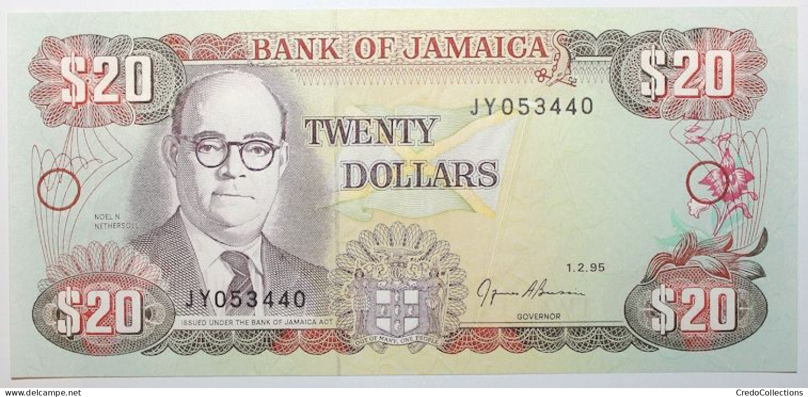 Jamaïque - 20 Dollars - 1995 - PICK 72e - NEUF - Jamaique