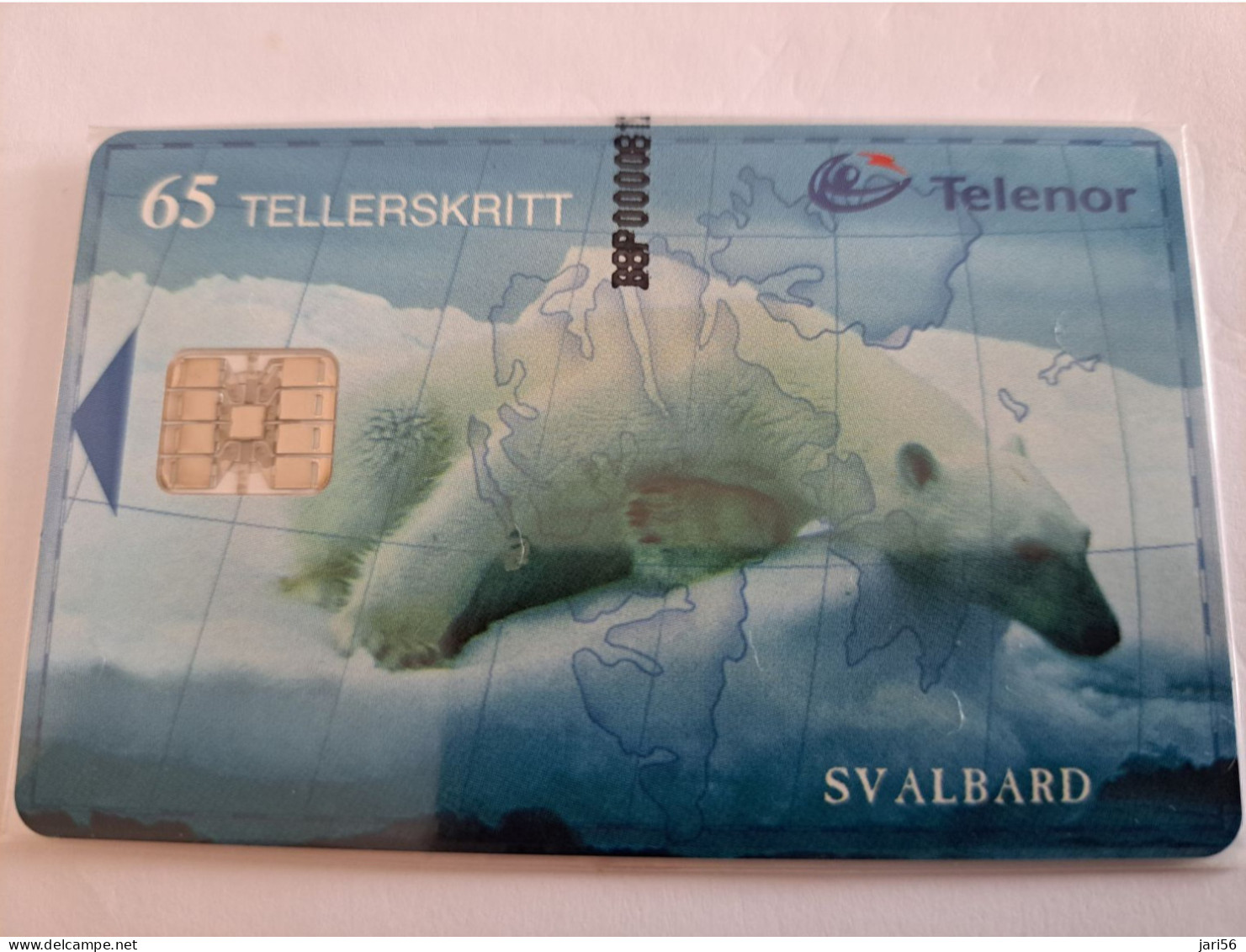 NORWAY / CHIPCARD/  TELENOR  65 TELLERSKRITT / SVALBARD/ POLAR BEAR / TIRAGE 17000/    N-140  MINT IN WRAPPER **14512** - Norvegia