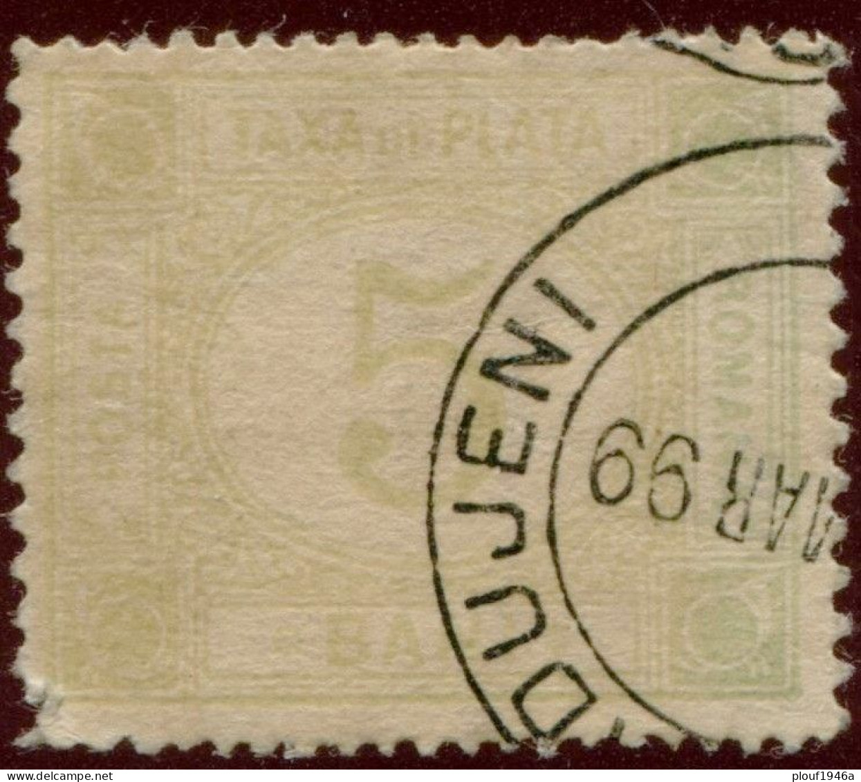 Pays : 409,2 (Roumanie : Royaume (Charles Ier (1881-    )) Yvert Et Tellier N° :  Tx    12 (o) - Port Dû (Taxe)