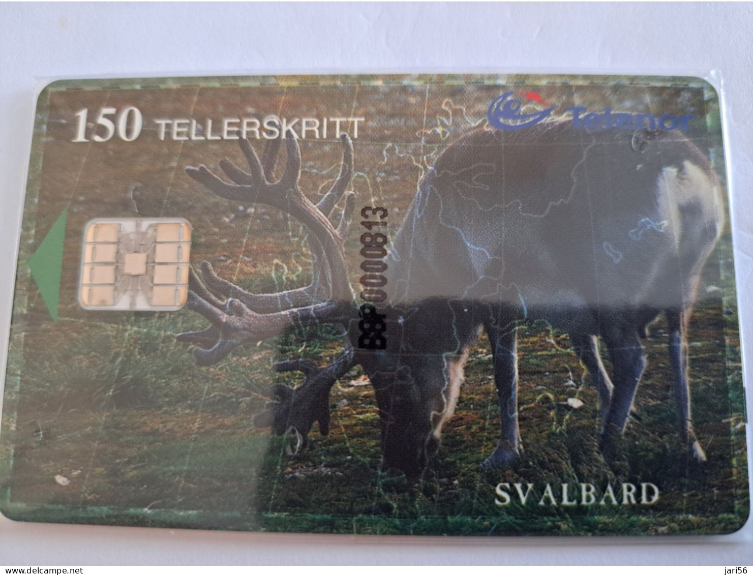 NORWAY / CHIPCARD/  TELENOR  150 TELLERSKRITT / SVALBARD/ REINDEAR / TIRAGE 13000/    N-141  MINT IN WRAPPER **14513** - Noorwegen