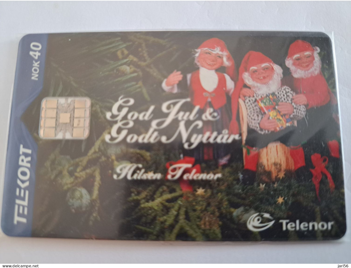 NORWAY / CHIPCARD/  TELENOR / 40 NOK  / CHRISTMAS/ GOOD JUL / TIRAGE 10.000/    N-197  MINT IN WRAPPER **14514** - Norvège