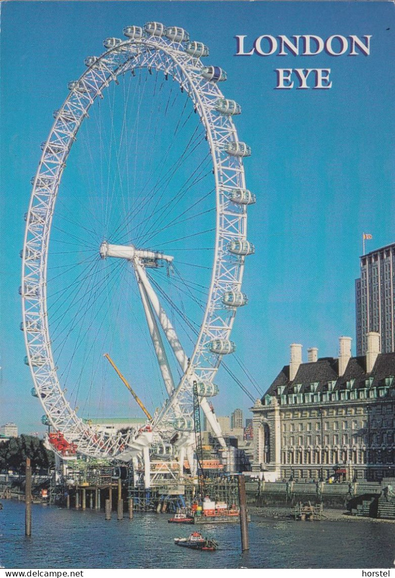 UK - London - London Eye - Nice Stamp 2000 - River Thames