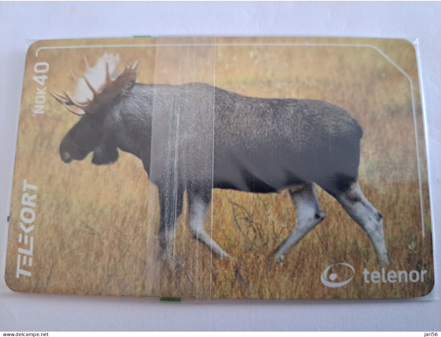 NORWAY / CHIPCARD/  TELENOR / 40 NOK  / ELAND/ELG/ELK / TIRAGE 3000 /    N-198  MINT IN WRAPPER **14515** - Norvège