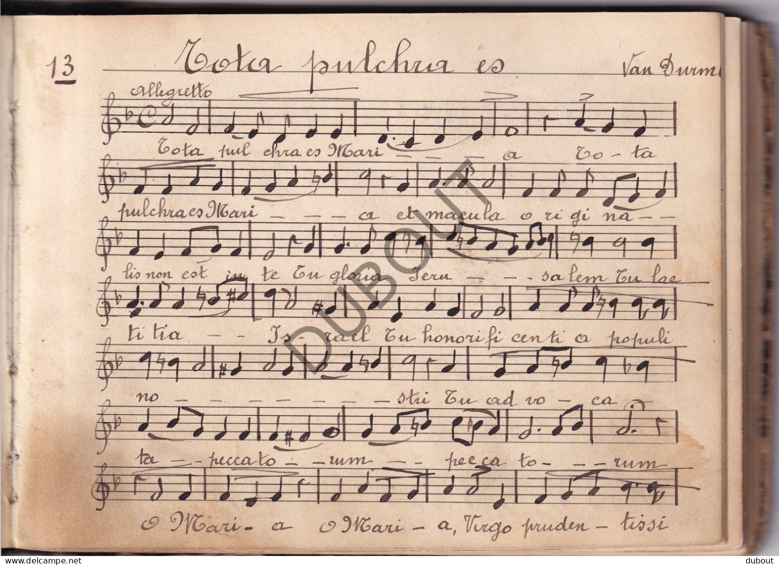 Herstal/Luik - Eglise St Lambert - Musique -Manuscrit-Ténor  (W233)