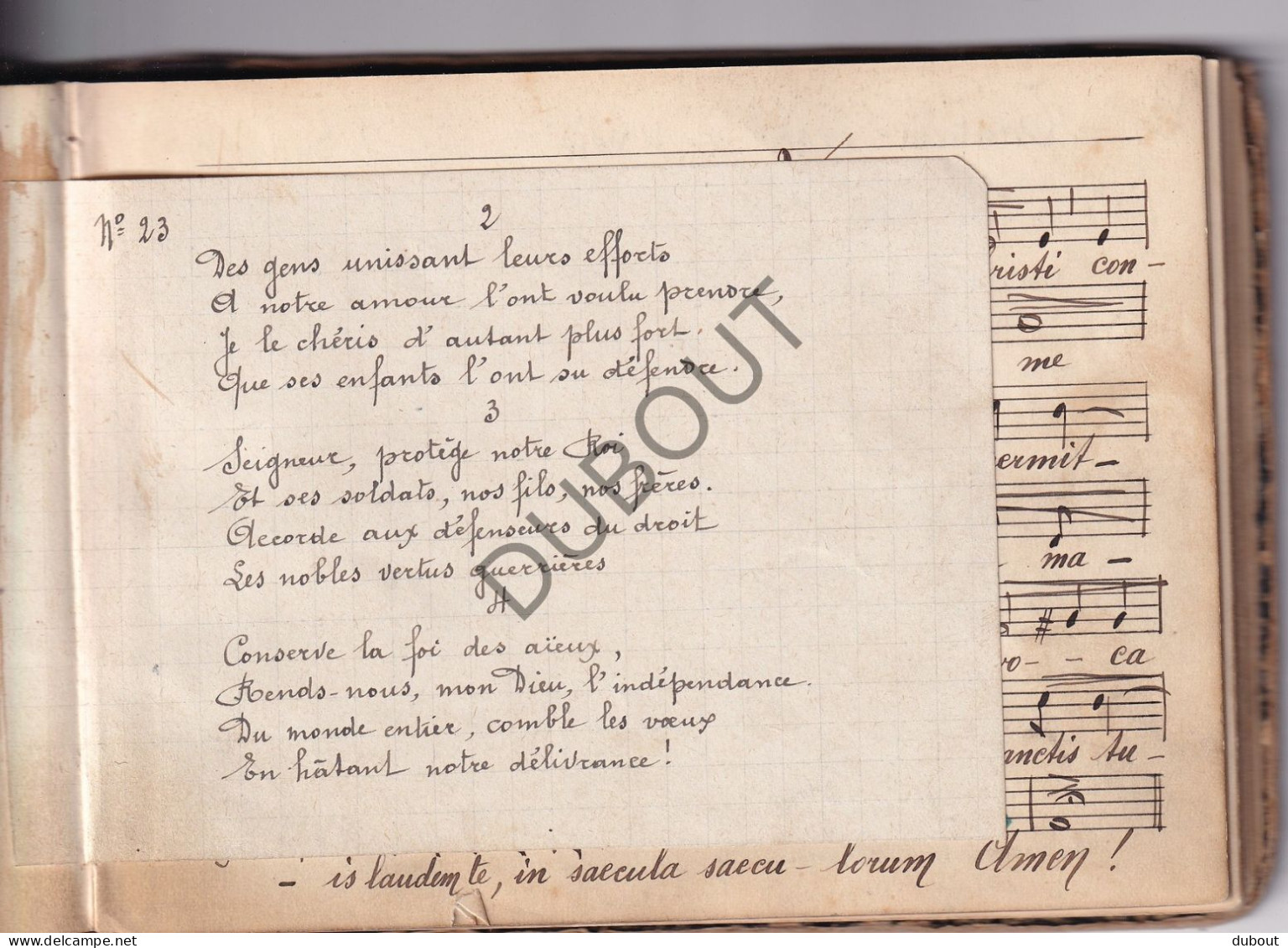 Herstal/Luik - Eglise St Lambert - Musique -Manuscrit-Ténor  (W233)