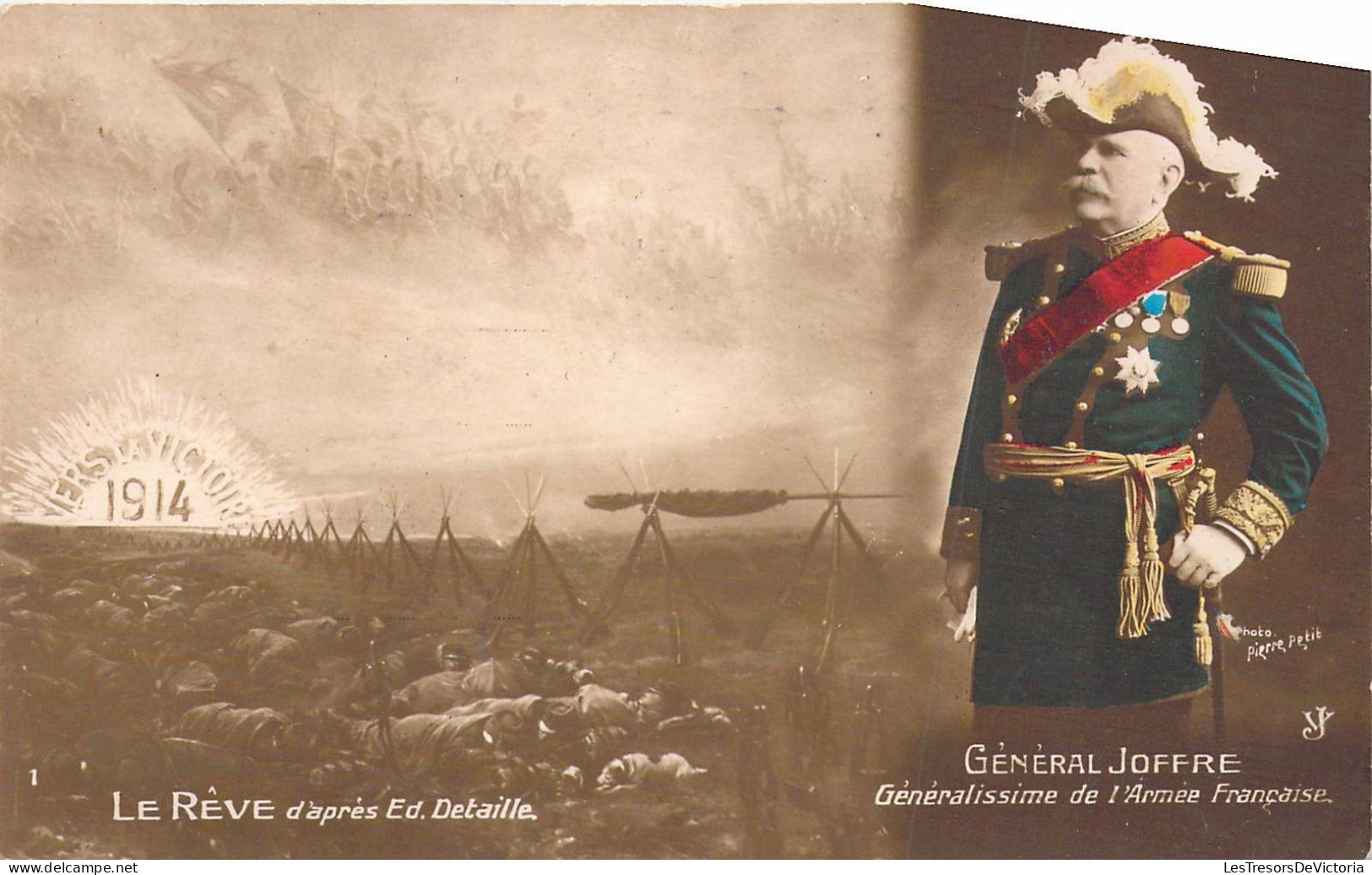 MILITARIA - Général Joffre - Généralissime De L'armée Française - Le Rêve D'après ED. Detaille - Carte Postale Ancienne - Personen