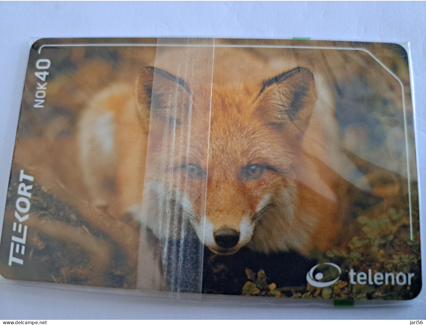 NORWAY / CHIPCARD/  TELENOR / 40 NOK  / RED FOX/RODREV  / TIRAGE 3000 /    N-202  MINT IN WRAPPER **14519** - Norvège