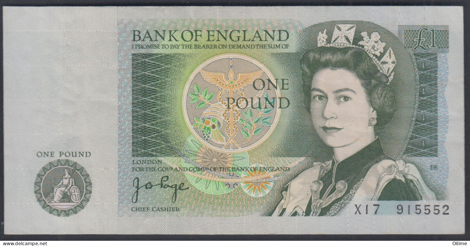 UNITED KINDONG. BANK OF ENGLAND ONE £1 POUND 1978/82. (Isaac Newton - Elisabeth) UNC - 1 Pound