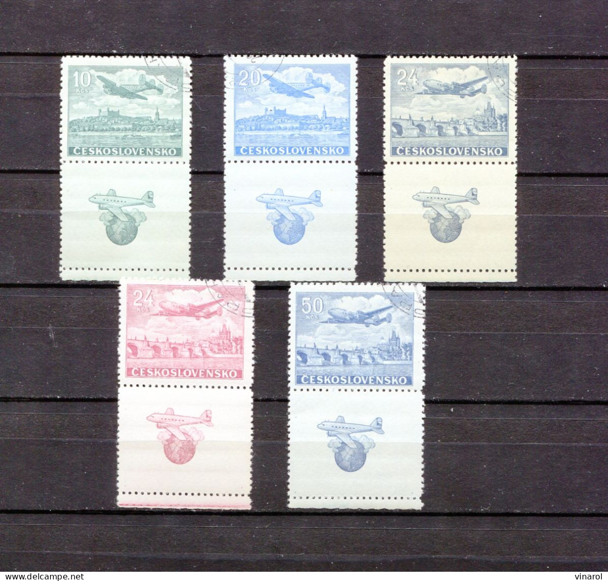 Flugpostmarken Miet Zierfeld - Airmail