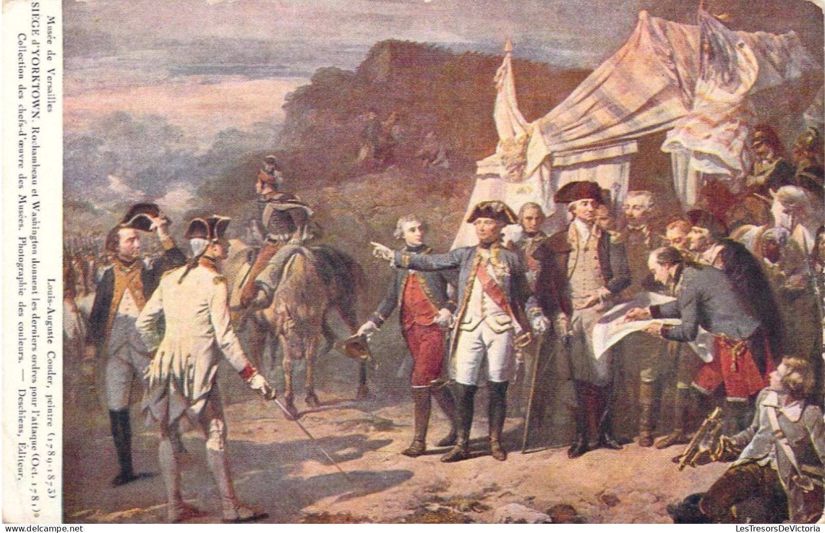 MILITARIA - Siège D'Yorktown - Rochambeau Et Washington Donnent Les Derniers Ordres Pour.. - Carte Postale Ancienne - Other Wars