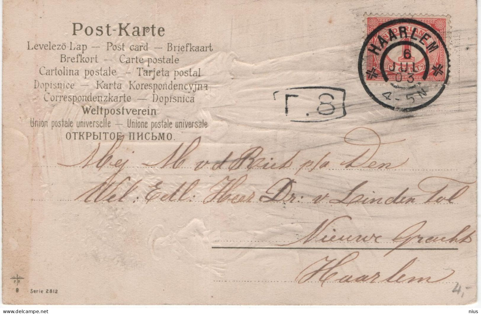 Germany Deutschland 1902 Greeting Card, Haarlem - Aalen