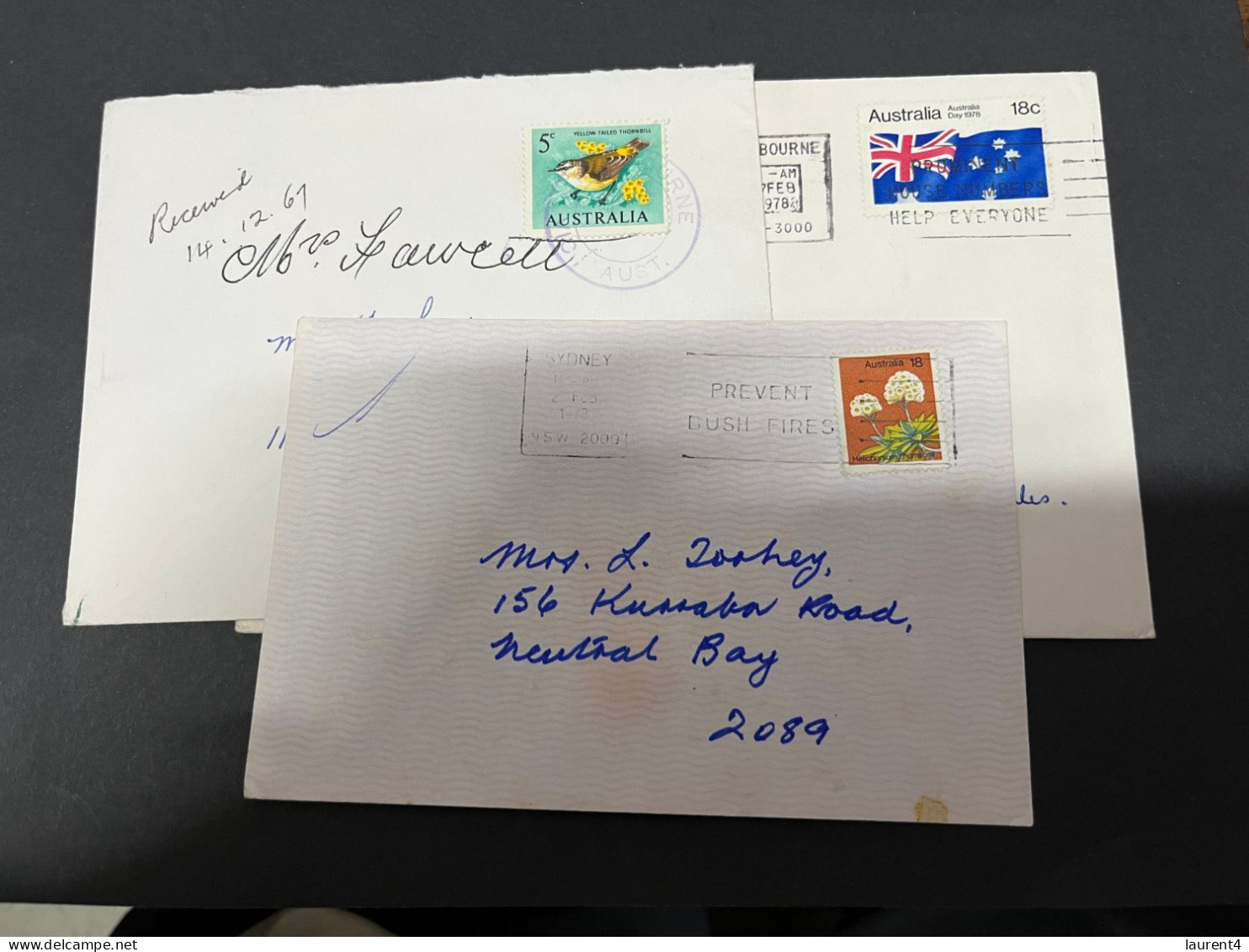 1-8-2023 (1 T 14) Australia - 3 Covers - Lettres & Documents