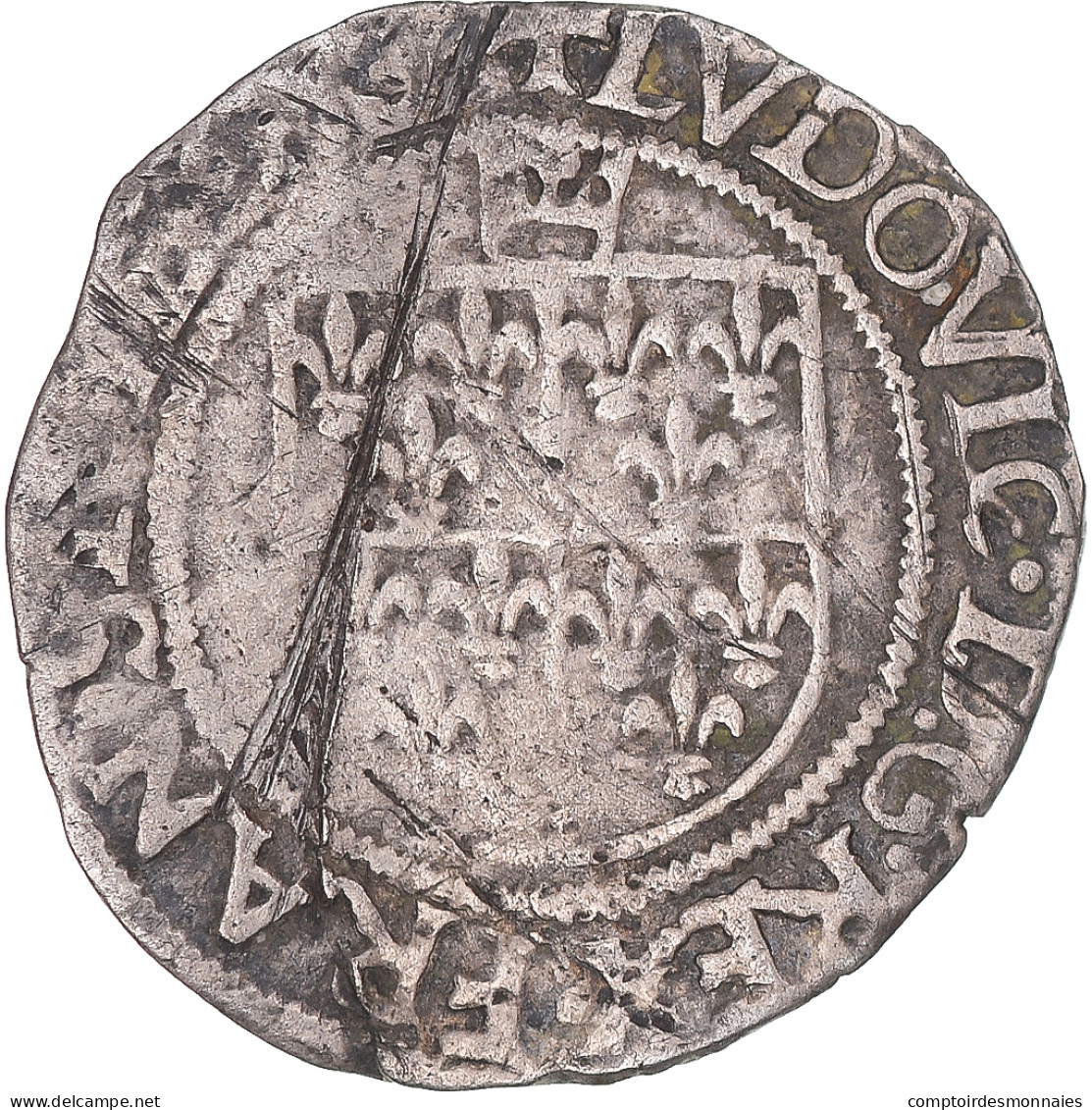 Monnaie, Italie, Louis XII, Parpaiolle, Asti, TB+, Billon, Duplessy:699 - 1498-1515 Louis XII
