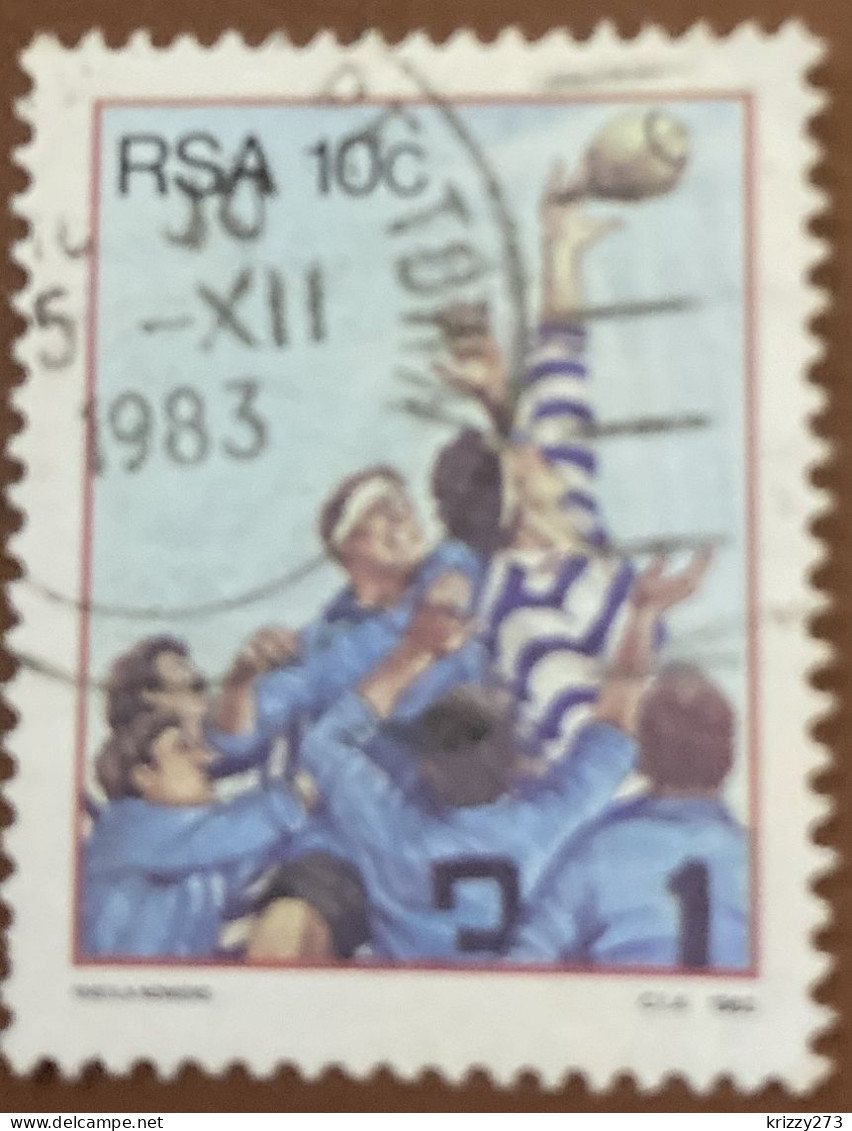 South Africa 1983 Sport In South Africa Rugby 10 C - Used - Gebraucht