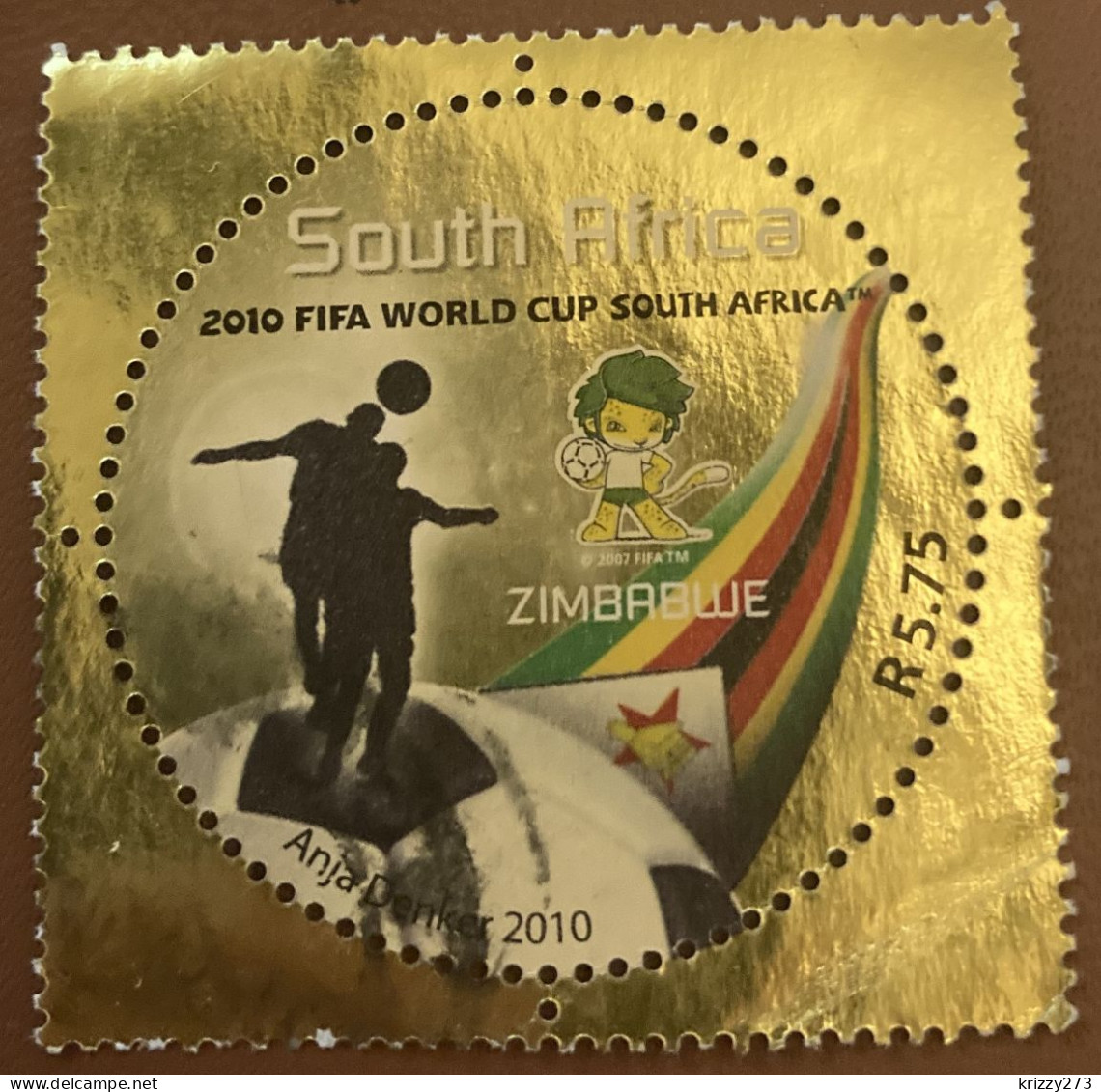 South Africa 2010 Football World Cup - South Africa. The 3rd SAPOA Issue 5.75 R - Used - Usados