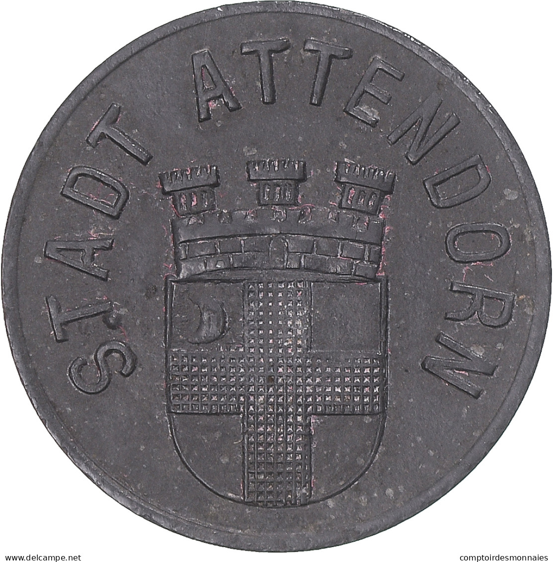 Monnaie, Allemagne, Stadt Attendorn, 10 Pfennig, 1920, Notgeld, TTB, Zinc - Monétaires/De Nécessité