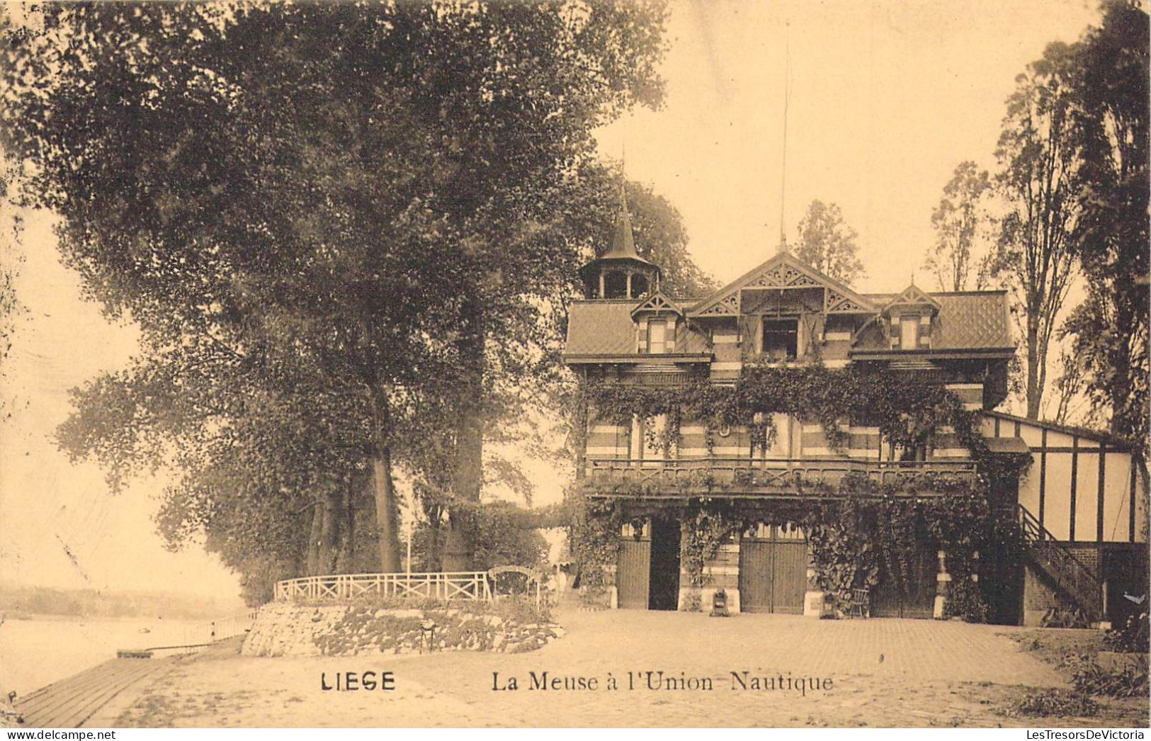 BELGIQUE - Liège - La Meuse à L'Union Nautique - Carte Postale Ancienne - Liege