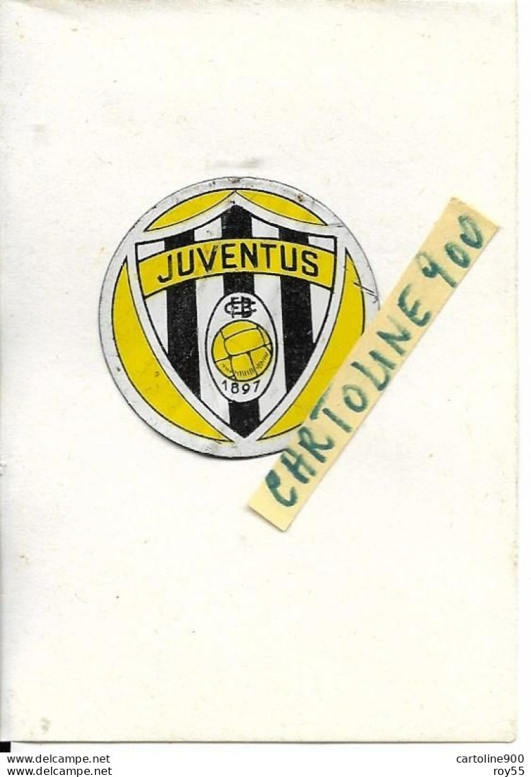 Sport Calcio Vecchio Scudetto Juventus Torino Piemonte Di Latta Tondo Cm.3 Raffigurante La Juventus Calcio (v..retro) - Other & Unclassified