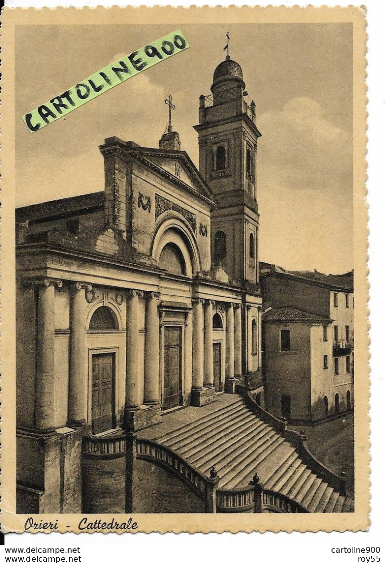 Sardegna-sassari-ozieri Veduta Cattedrale Anni 40 - Sonstige & Ohne Zuordnung