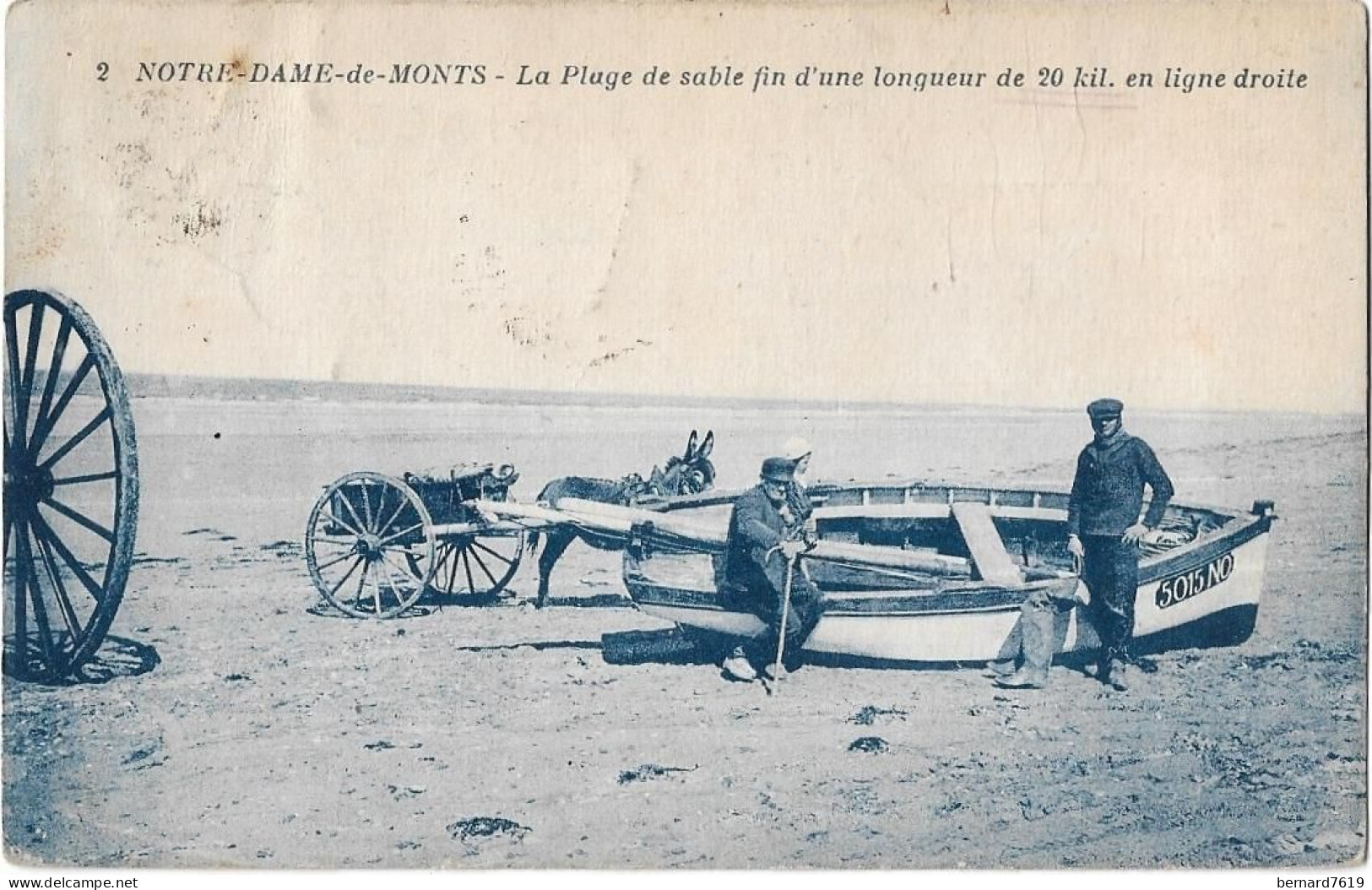 85 Notre Dame  De Monts -  La Plage De Sable  Fin  D'une Longueur De 20 Kms En Ligne Droite - Beauvoir Sur Mer