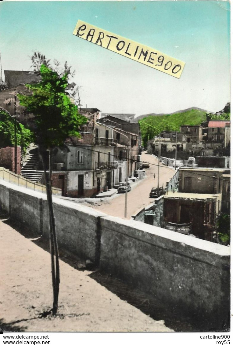 Calabria-reggio Calabria-roccaforte Del Greco Via Provinciale Veduta Animata Anni 60 Via - Altri & Non Classificati