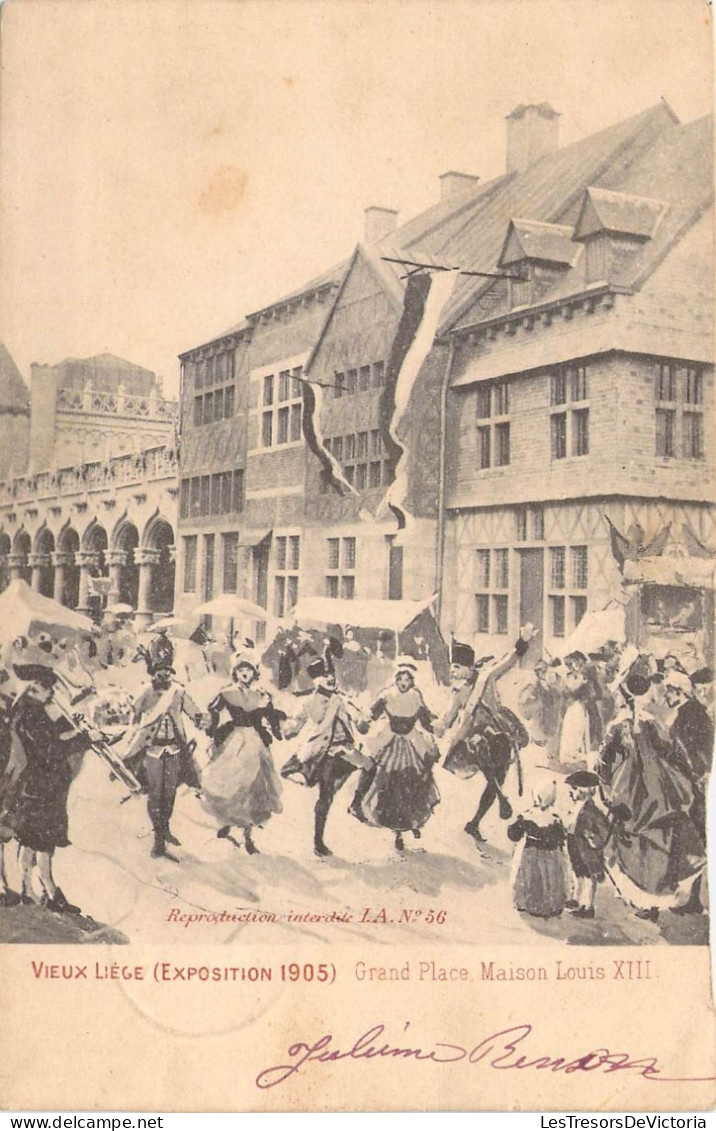 BELGIQUE - Vieux-Liège - Exposition 1905 - Grand Place - Maison Louis XIII - Carte Postale Ancienne - Liege