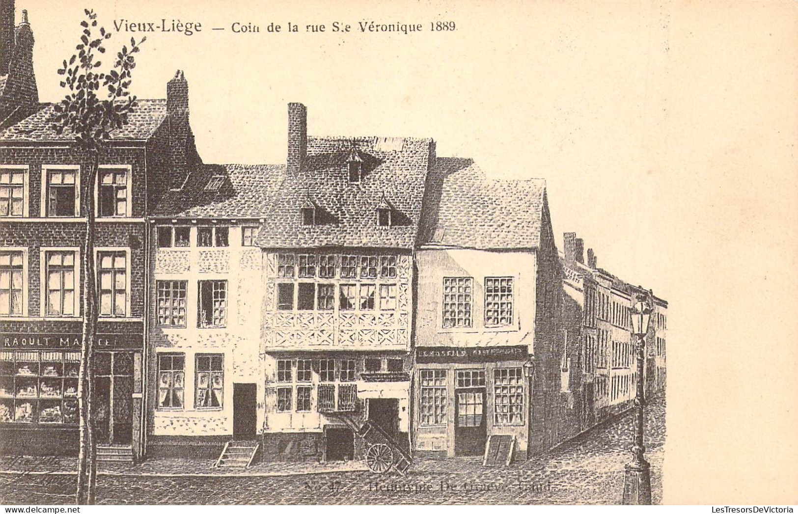 BELGIQUE - Vieux-Liège - Coin De La Rue Ste Véronique 1889 - Carte Postale Ancienne - Liege