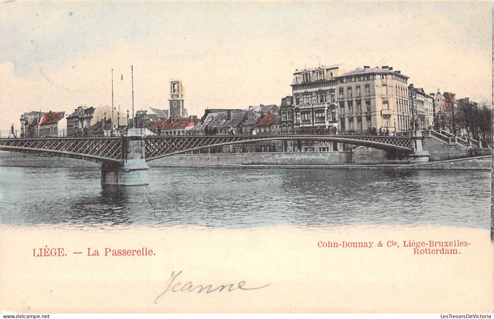 BELGIQUE - Liège - La Passerelle - Carte Postale Ancienne - Liege