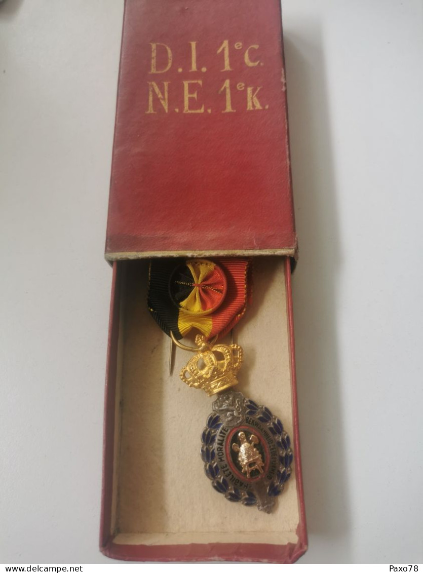 Médaille Belgique, Habilete Moralité, 1er Klass Avec Boîte Original - Autres & Non Classés