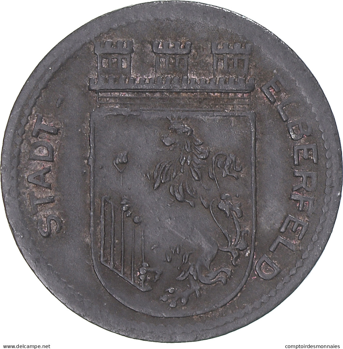 Monnaie, Allemagne, Stadt Elberfeld, 5 Pfennig, 1917, Kriegsgeld, TTB, Zinc - Monétaires/De Nécessité