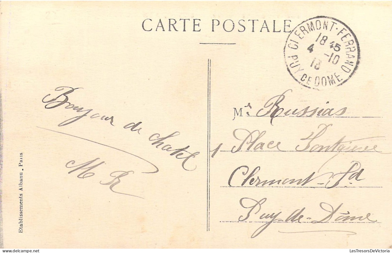 FRANCE - 63 - Châtel-Guyon - Le Refuge Au Sommet Du Mont Chalusset - Carte Postale Ancienne - Châtel-Guyon