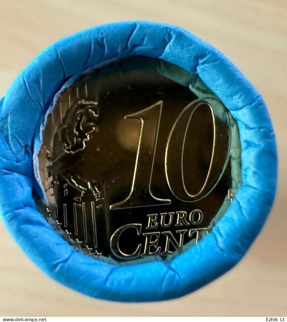ESTONIA 2011 10 Cent UNC Mint Coin Roll. 40 Coins X 10 Cent.  KM# 64 - Rouleaux