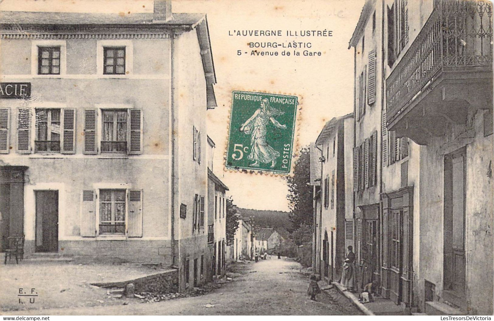 FRANCE - 63 - Bourg-Lastic - Avenue De La Gare - Carte Postale Ancienne - Andere & Zonder Classificatie