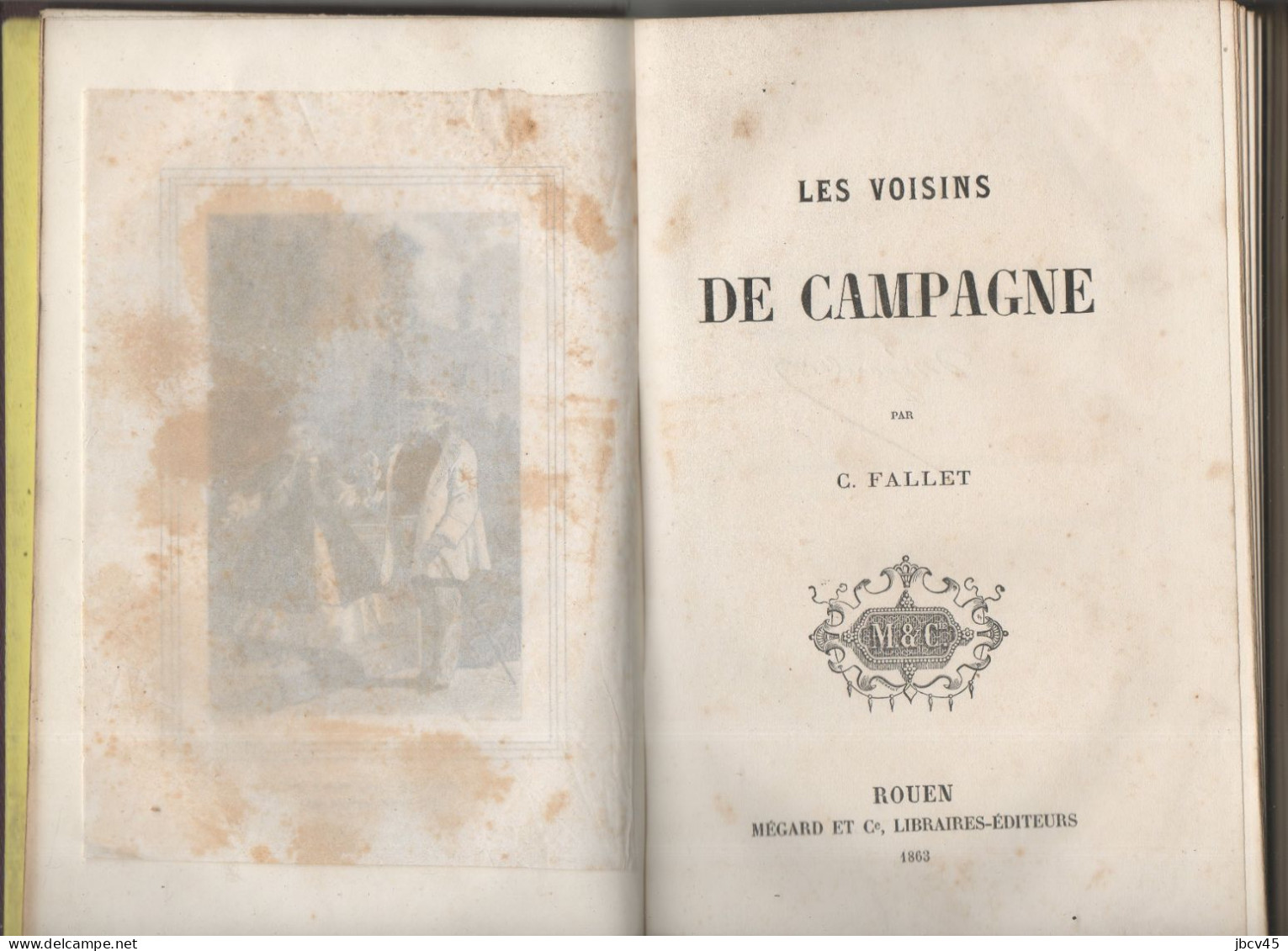 LES VOISINS DE CAMPAGNE  1863 Par C.Fallet - Bibliothèque De La Jeunesse