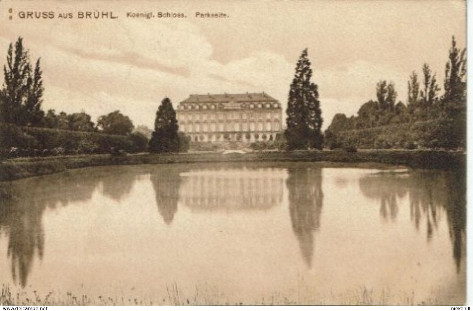 BRUHL-KOENIGL SCHLOSS-PARKSEITE - Bruehl