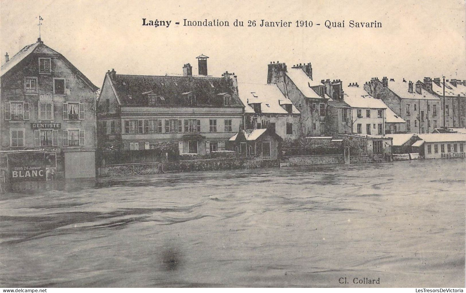 FRANCE - 60 - Lagny - Inondation Du 26 Janvier 1910 - Quai Savarin - Carte Postale Ancienne - Other & Unclassified